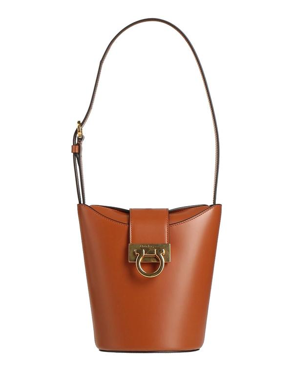 フェラガモ レディース 御徒面子 FERRAGAMO ハンドバック Tan タン