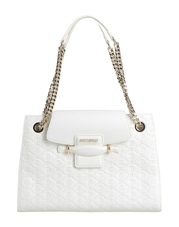 ジャストカバリ レディース バッグ JUST CAVALLI ハンドバッグ White ホワイト