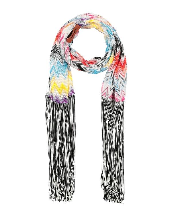 ミッソーニ レディース 佩び物 消音装置・袈裟・えり巻き MISSONI 消音装置＆えり巻き Azure Blue 青色