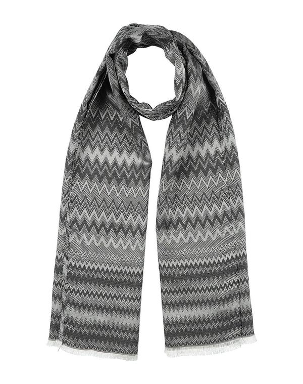 ミッソーニ レディース アクセサリー マフラー・ストール・スカーフ MISSONI マフラー＆スカーフ Charcoal チャコール｜ReVida 店