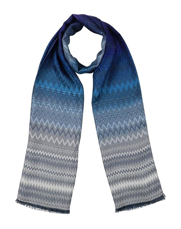 ミッソーニ レディース アクセサリー マフラー・ストール・スカーフ MISSONI マフラー＆スカーフ Blue ブルー｜ReVida 店