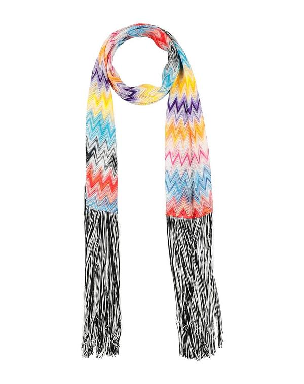 ミッソーニ レディース 佩び物 消音装置・袈裟・えり巻き MISSONI 消音装置＆えり巻き Azure Blue 青色