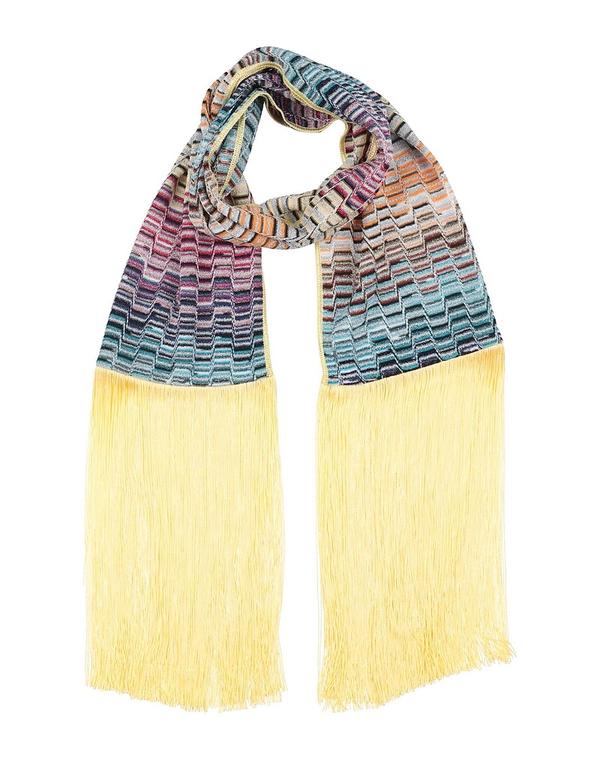 ミッソーニ レディース アクセサリー マフラー・ストール・スカーフ MISSONI マフラー&スカーフ Yellow イエロー