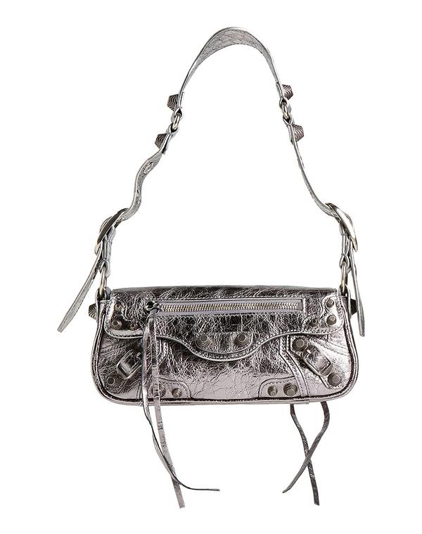 バレンシアガ レディース 御徒面子 BALENCIAGA ショルダーバッグ Silver しろがね色