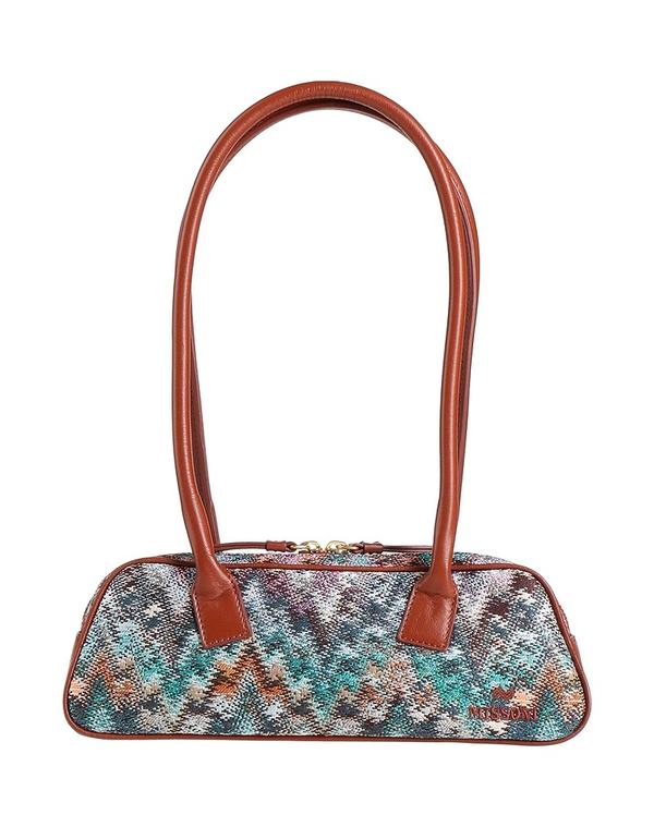ミッソーニ レディース バッグ MISSONI ハンドバッグ Turquoise Blue ブルー