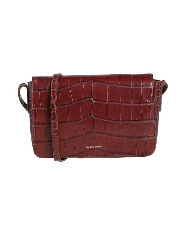 マンサーガブリエル レディース 御徒面子 MANSUR GAVRIEL クロスボディバッグ Chocolate Brown 赤銅色