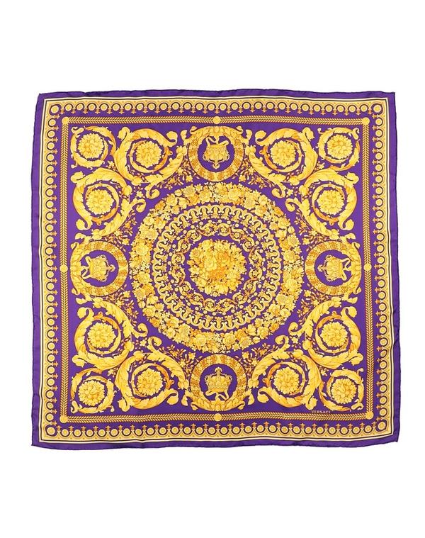 ヴェルサーチ レディース アクセサリー マフラー・ストール・スカーフ VERSACE マフラー＆スカーフ Purple パープル 58,080円