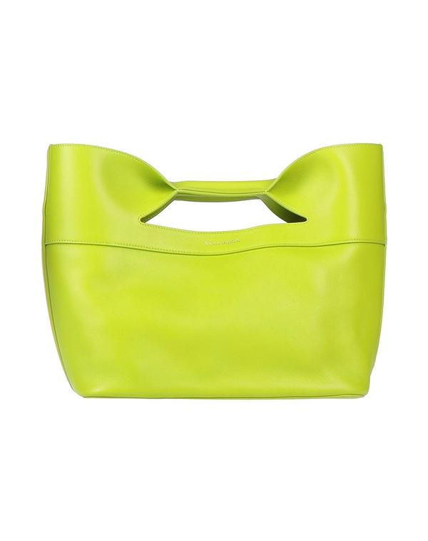 マックイーン レディース 御徒面子 MCQUEEN ハンドバック Lime Green 菩提樹