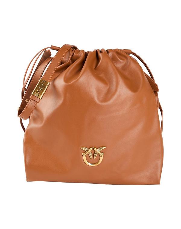 ピンコ レディース 御徒面子 PINKO クロスボディバッグ Brown 赤銅色