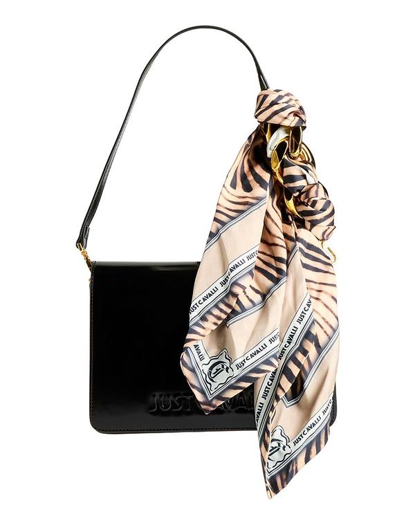 ジャストカバリ レディース バッグ JUST CAVALLI ハンドバッグ Black ブラック|ReVida 店