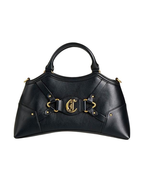 ジャストカバリ レディース バッグ JUST CAVALLI ハンドバッグ Black ブラック｜ReVida 店