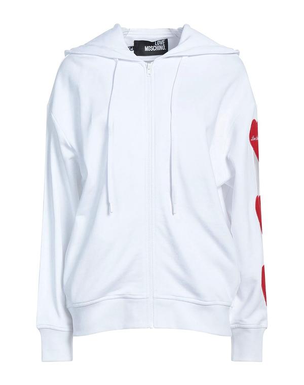 ラブ モスキーノ レディース アウター パーカー・スウェット LOVE MOSCHINO スウェット White ホワイト 11,146円