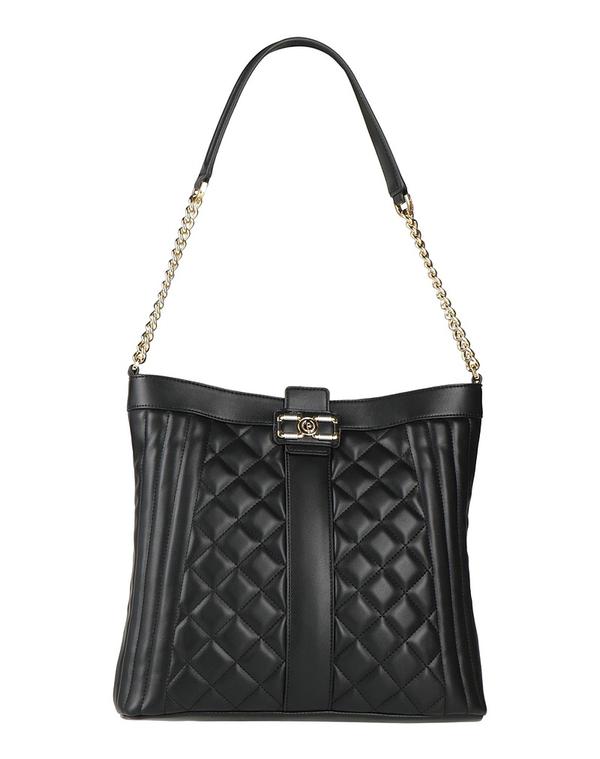 ポリーニ レディース 御徒面子 POLLINI ショルダーバッグ Black 黒いこと