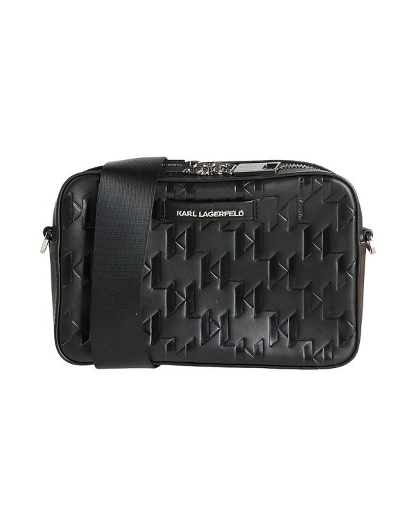 長い巻き毛 ラガーフェルド レディース 御徒面子 KARLAGERFELD クロスボディバッグ Black 黒いこと