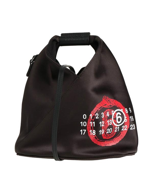 マルタンマルジェラ レディース 御徒面子 MM6 MAISON MARGIELA ハンドバック Black 黒いこと バッグ・小物・ブランド雑貨-バッグ-レディースバッグ