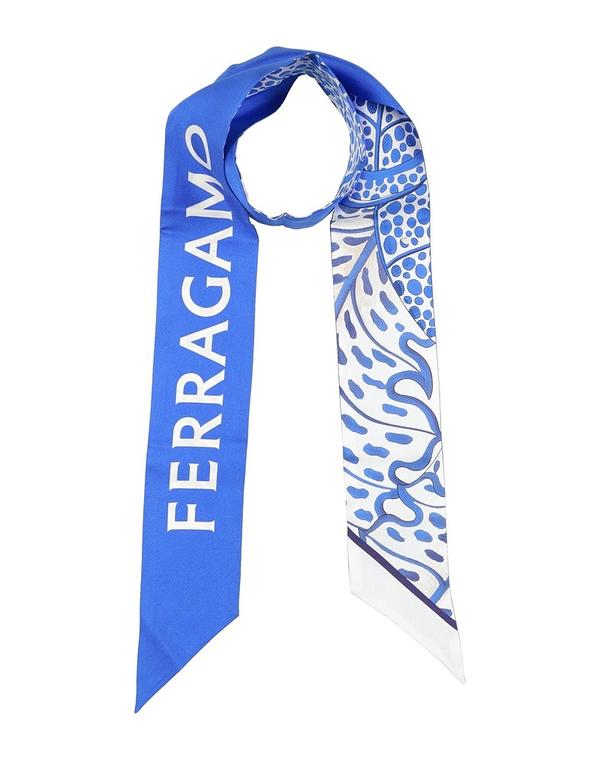 フェラガモ レディース アクセサリー マフラー・ストール・スカーフ FERRAGAMO マフラー＆スカーフ Bright Blue ブルー