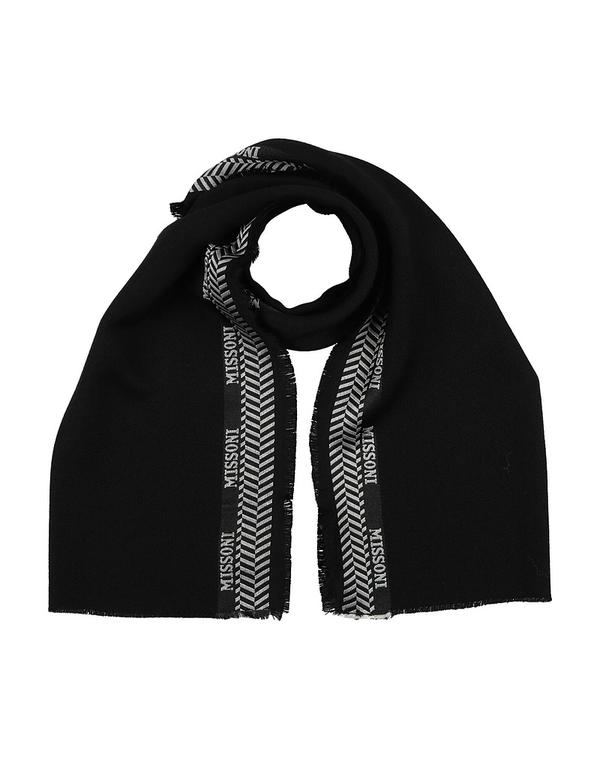 ミッソーニ レディース 付属物 えり巻き・袈裟・えり巻き MISSONI えり巻き＆えり巻き Black 黒いこと
