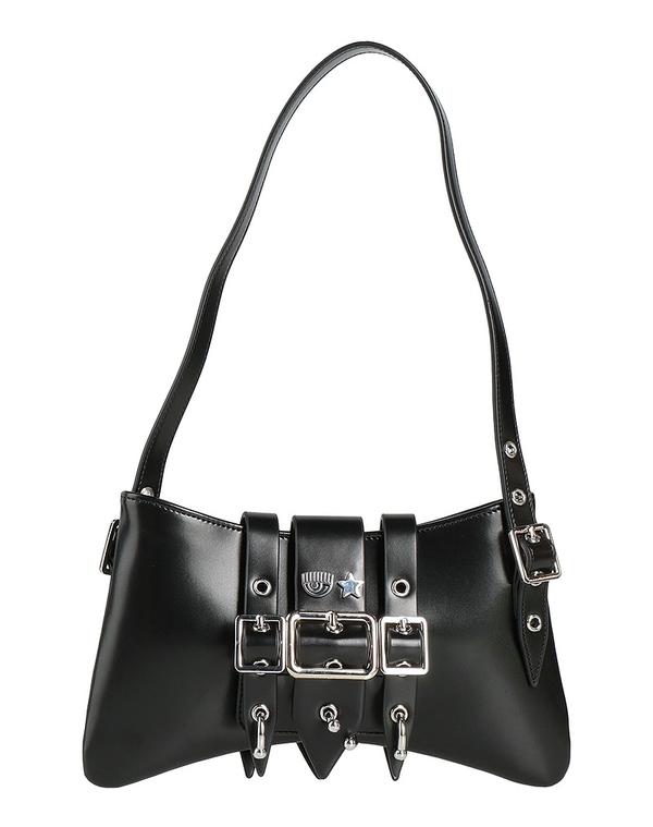 シアラフェラーニ レディース 御徒面子 CHIARA FERRAGNI ショルダーバッグ Black 黒いこと