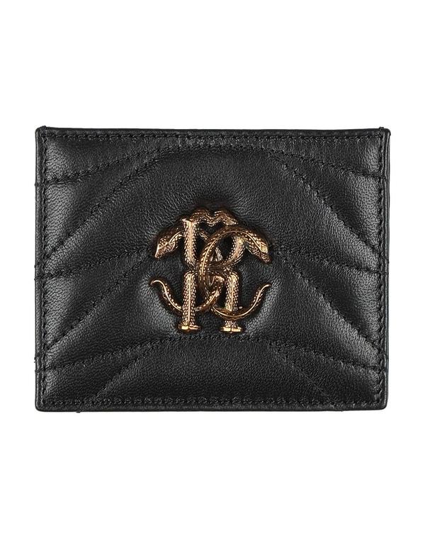 ロベルトカヴァリ レディース アクセサリー 財布 ROBERTO CAVALLI カードケース Black ブラック