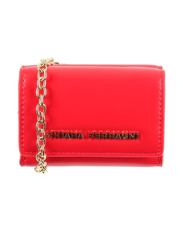 シアラフェラーニ レディース 付属品 紙入れ CHIARA FERRAGNI 紙入れ（同盟罷業一回り付き添い人） Red 赤いこと