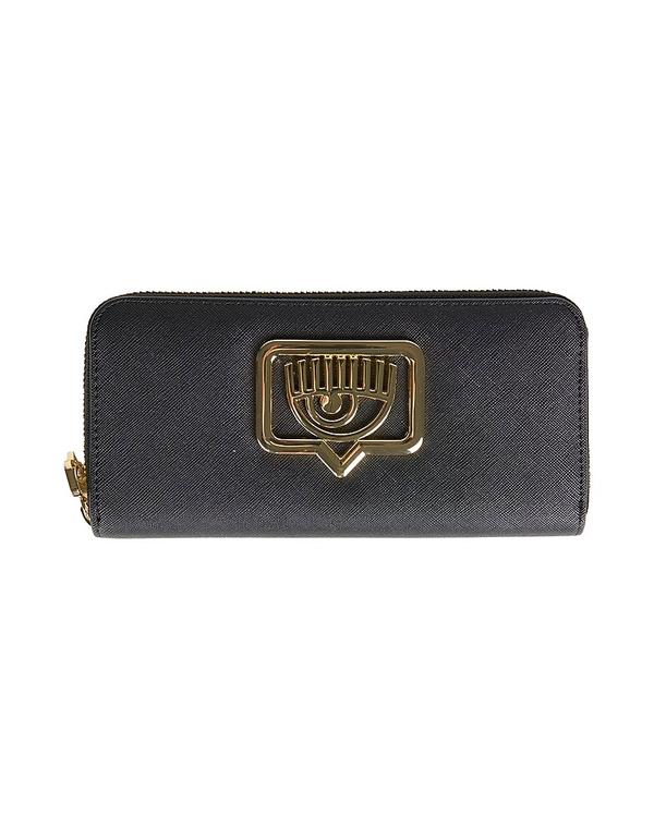 シアラフェラーニ レディース 付属物 札入れ CHIARA FERRAGNI 札入れ Black 黒いこと 財布・ケース-レディース財布-バッグ・小物・ブランド雑貨
