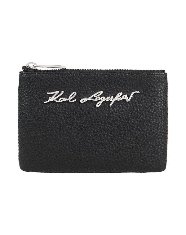 長い巻き毛 ラガーフェルド レディース 付属品 紙入れ KARLAGERFELD 紙入れ Black 黒いこと