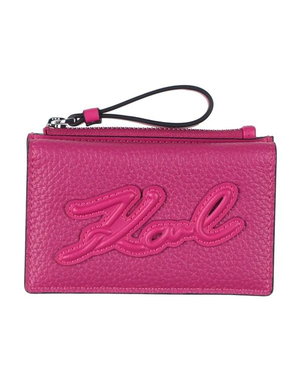長い巻き毛 ラガーフェルド レディース 付属品 紙入れ KARLAGERFELD 歌留多入れもの Mauve