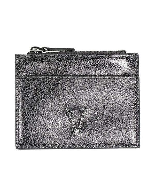 ヴェルサーチ レディース アクセサリー 財布 VERSACE カードケース Charcoal チャコール|ReVida 店