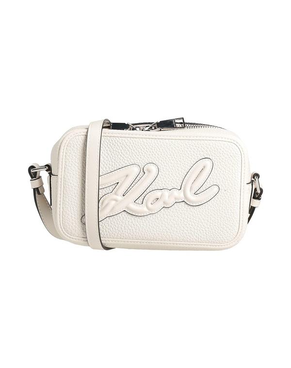 長い巻き毛 ラガーフェルド レディース 御徒面子 KARLAGERFELD クロスボディバッグ Off White 象牙色 レディースバッグ-ショルダーバッグ・メッセンジャーバッグ