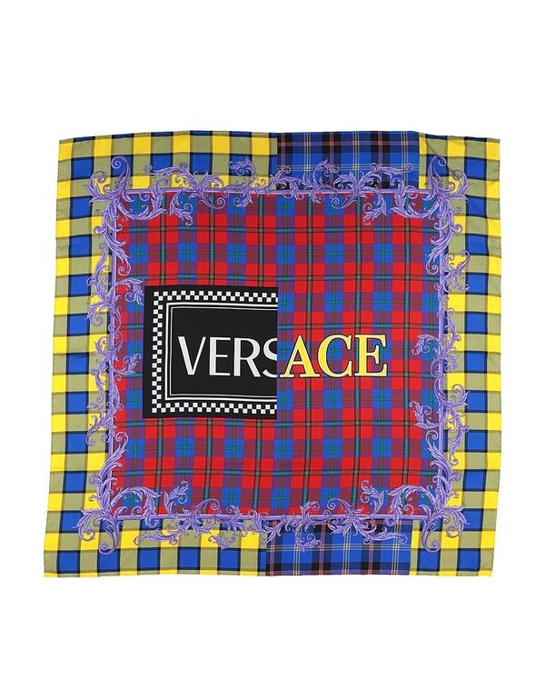 ヴェルサーチ レディース アクセサリー マフラー・ストール・スカーフ VERSACE マフラー＆スカーフ Blue ブルー