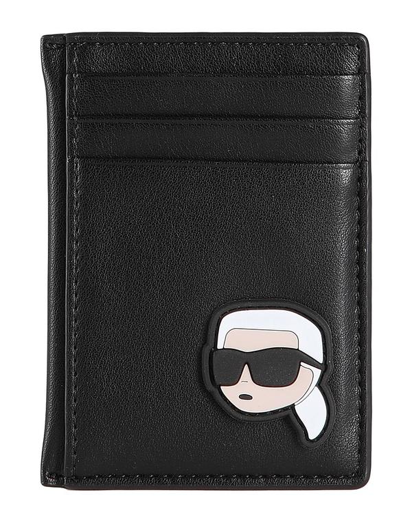 カール ラガーフェルド レディース アクセサリー 財布 KARLAGERFELD カードケース Black ブラック