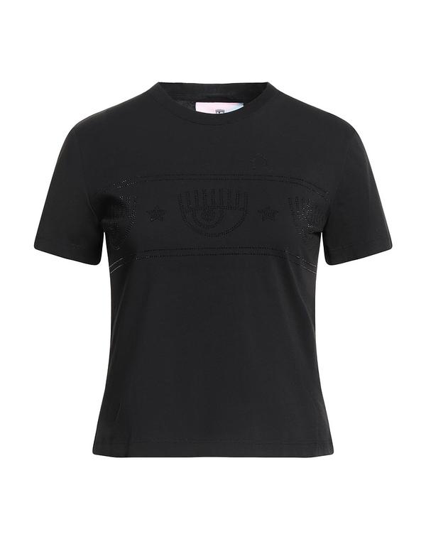 シアラフェラーニ レディース トップス プルオーバー CHIARA FERRAGNI Ｔシャツ Black 黒いこと