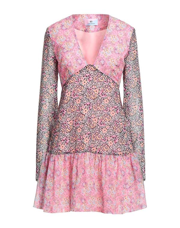 シアラフェラーニ レディース トップス ワンピース CHIARA FERRAGNI ミニワンピース・ドレス Pink ピンク