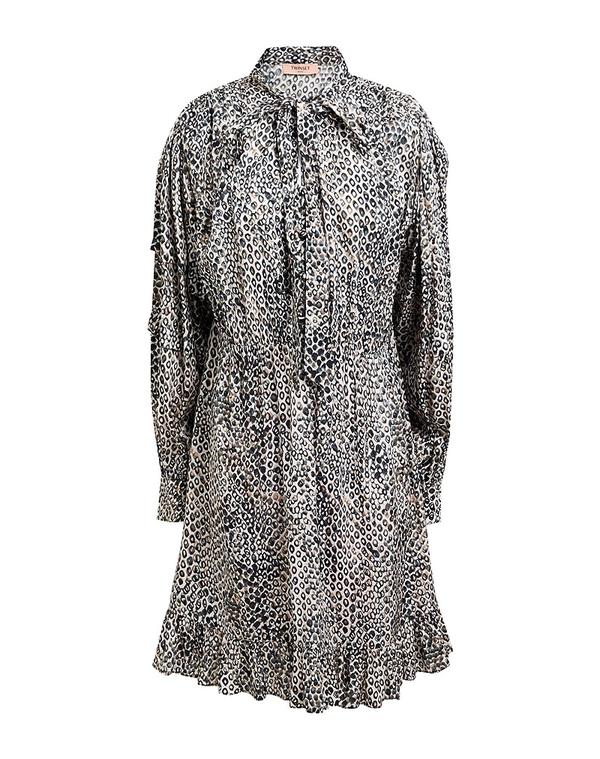 ツインセット レディース トップス ワンピース TWINSET ミニワンピース・ドレス Light Gray グレー