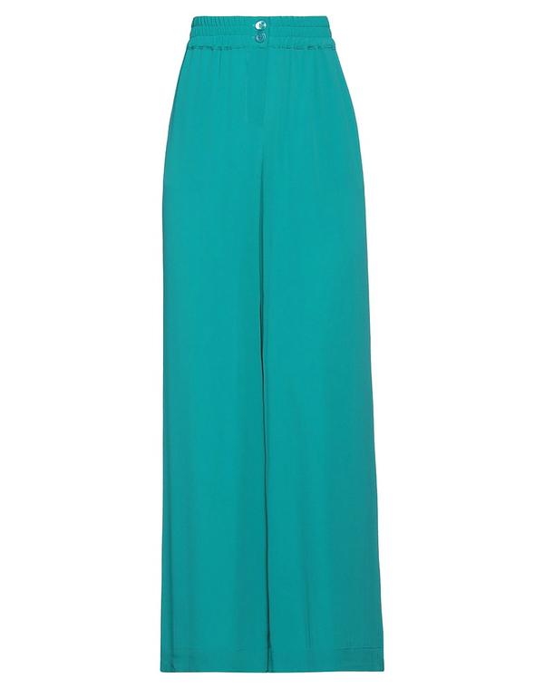 セミクチュール レディース ボトムス 心地好いズボン下 SEMICOUTURE 広広としたズボン下 Turquoise Blue 青色 ボトムス-パンツ-レディースファッション