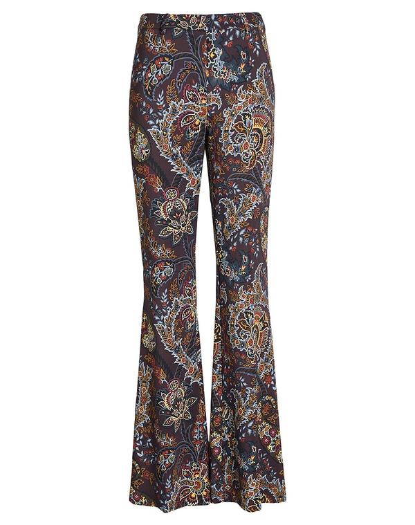 エトロ レディース ボトムス カジュアルパンツ ETRO フレアカットパンツ Dark Brown ブラウン