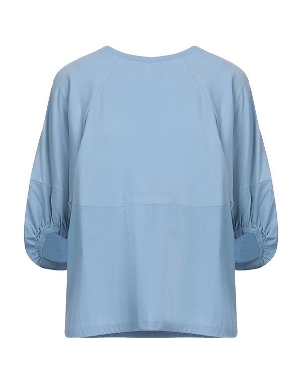 アルファス テューディオ レディース トップス Tシャツ ALPHA STUDIO Ｔシャツ Pastel Blue ブルー