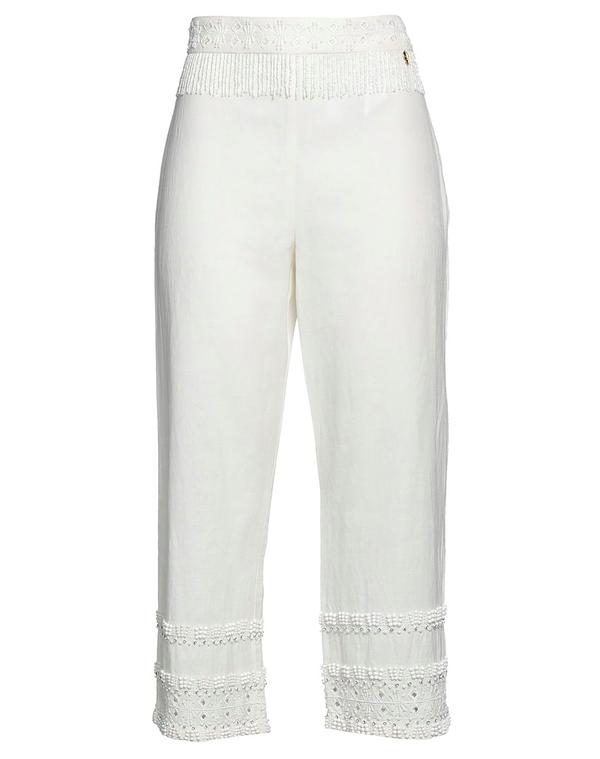 ツインセット レディース ボトムス カジュアルパンツ TWINSET パンツ Off White オフホワイト