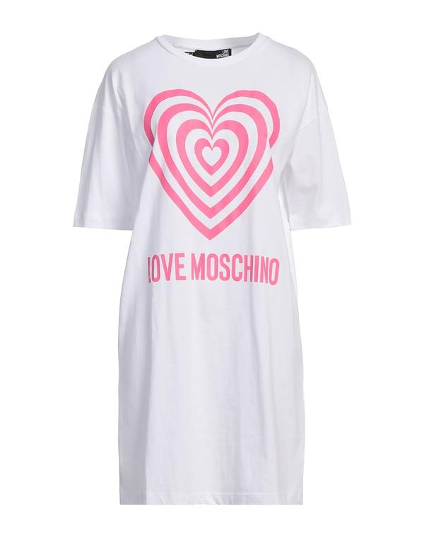 ラブ モスキーノ レディース トップス ワンピース LOVE MOSCHINO ミニワンピース・ドレス White ホワイト