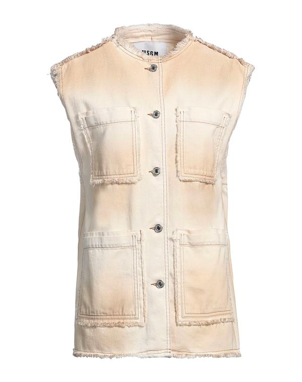 エムエスジイエム レディース アウター ジャケット・ブルゾン MSGM デニムブルゾン Beige ベージュ 35,620円