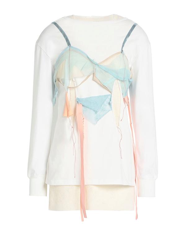 マルタンマルジェラ レディース トップス Tシャツ MAISON MARGIELA Ｔシャツ White ホワイト