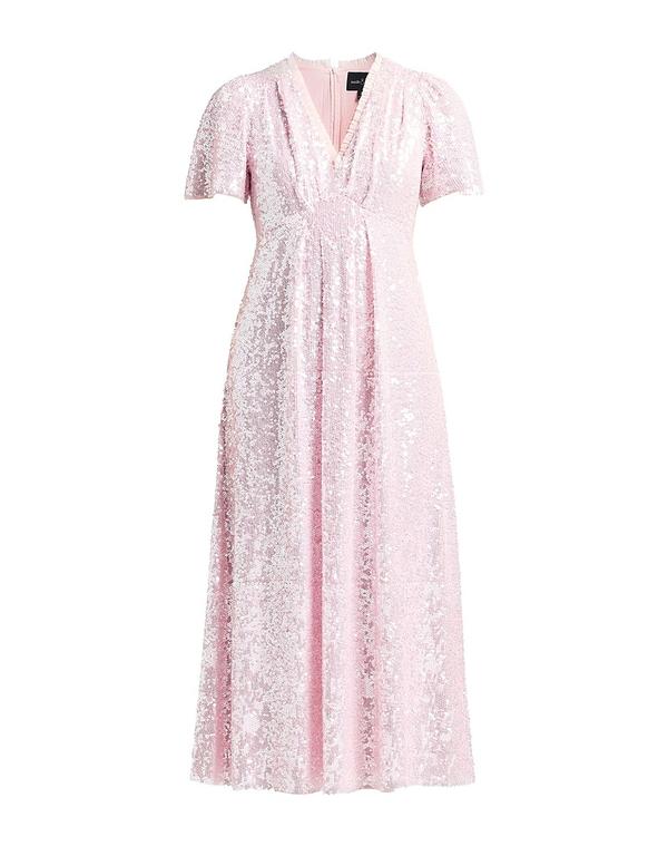 【送料無料】 ニードルアンドスレッド レディース ワンピース トップス スパンコールドレス Light Pink