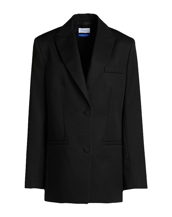 オフ-ホワイト レディース アウター ジャケット・ブルゾン OFF-WHITE テーラードジャケット Black ブラック