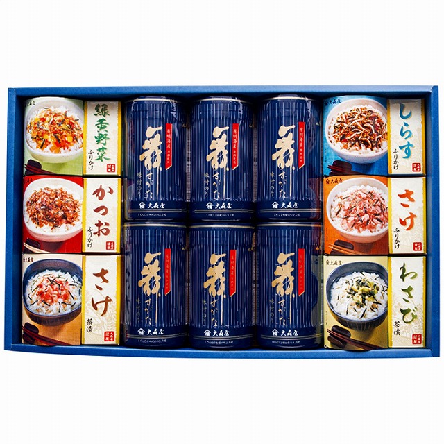 10%ポイントUP／大森屋／卓上のり・お茶漬・ふりかけ詰合せ NTF-50G
