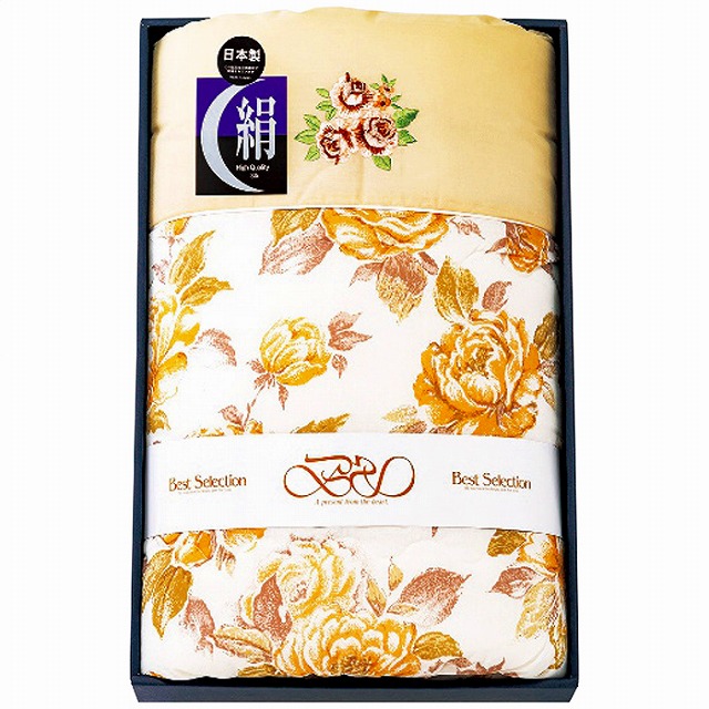 10%ポイントUP／ベストセレクション／シルク混大判肌布団