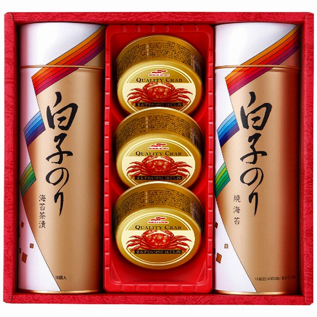 10%ポイントUP白子のり●／のり・お茶漬け・かに缶詰合せ SN-400