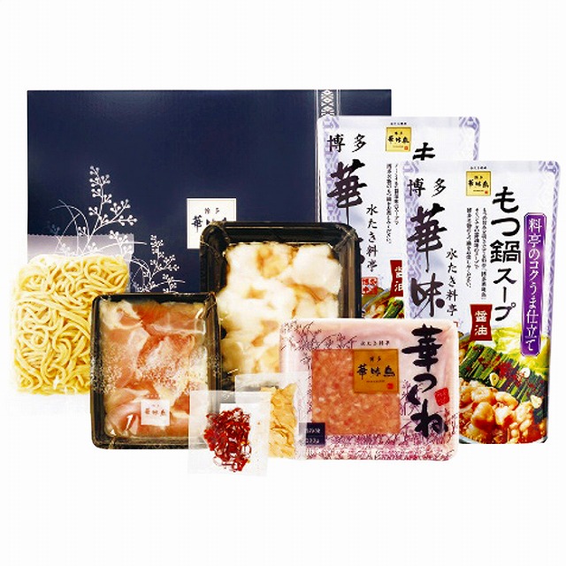 10%ポイントUP博多華味鳥●／もつ鍋セット M-A1