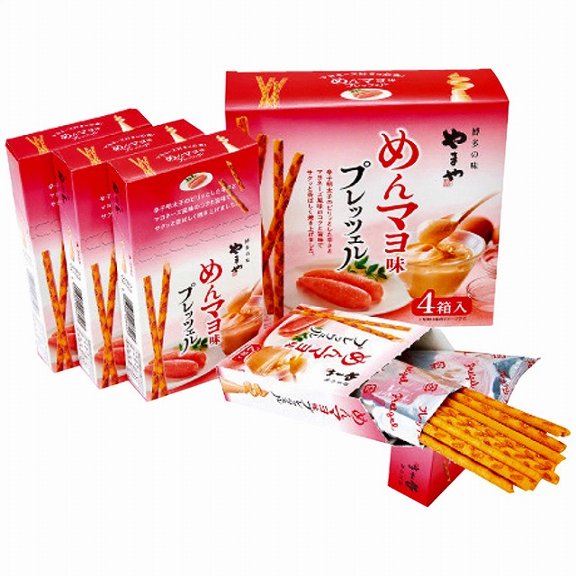 15%ポイントUPやまや めんマヨ味プレッツェル4箱入｜レインボーやまむら
