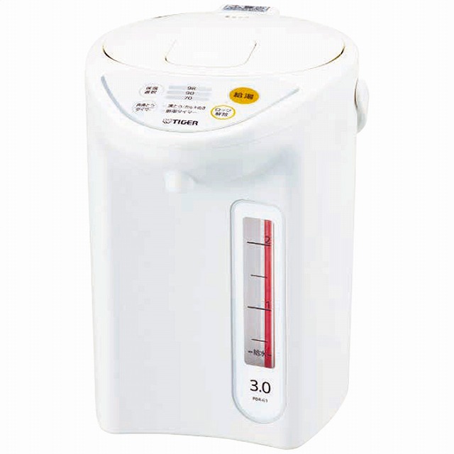 15%尖んがりUPタイガー魔法瓶●／パソコン電動ポット3l