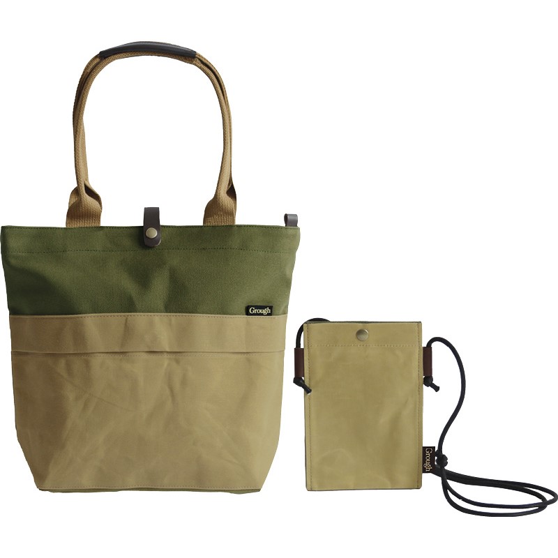 楽天市場】パラフィン加工帆布×レザー トートバッグ&スマホミニ